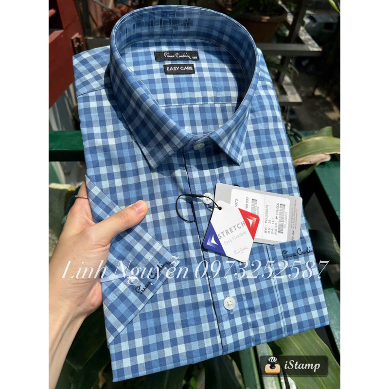 Sơ mi cộc tay nam Pier.re Car.din 10 mầu slimfit