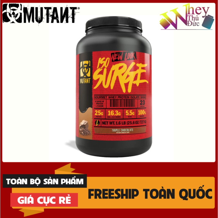 WHEY ISOLATE Iso Surge Mutant 1.6LBs - Sữa tăng cơ tinh khiết giúp bổ sung protein