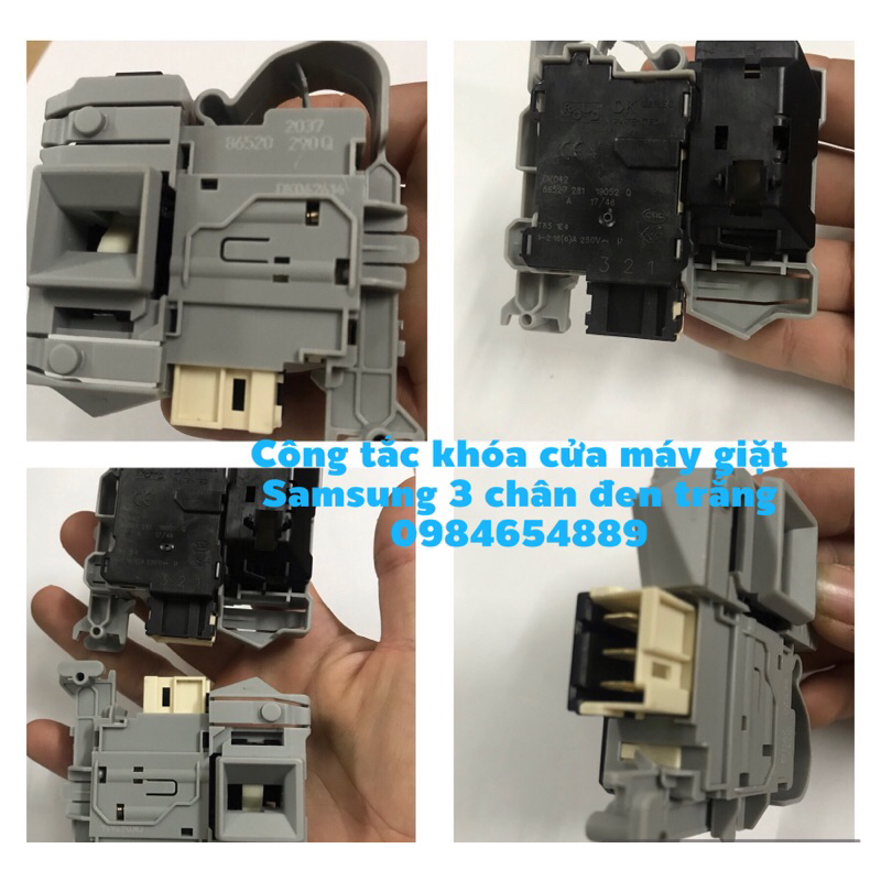 Công tắc khóa cửa máy giặt Samsung 3 chân vuông mới