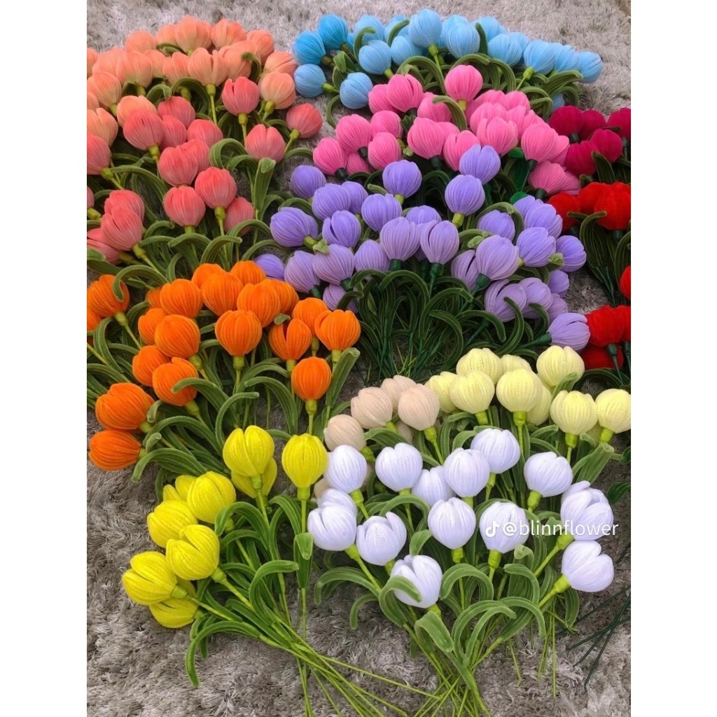 Set 100 Dây kẽm nhung màu pastel làm đồ trang trí handmade, Dây kẽm lông làm đồ chơi, hoa, ố