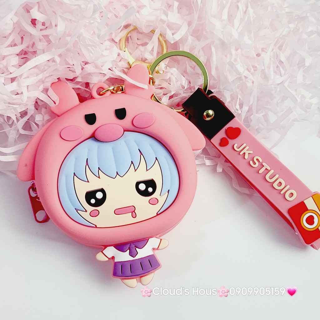 Bóp Móc khóa Động vật cosplay silicone