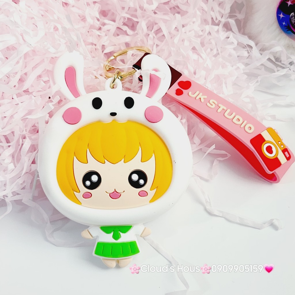 Bóp Móc khóa Động vật cosplay silicone