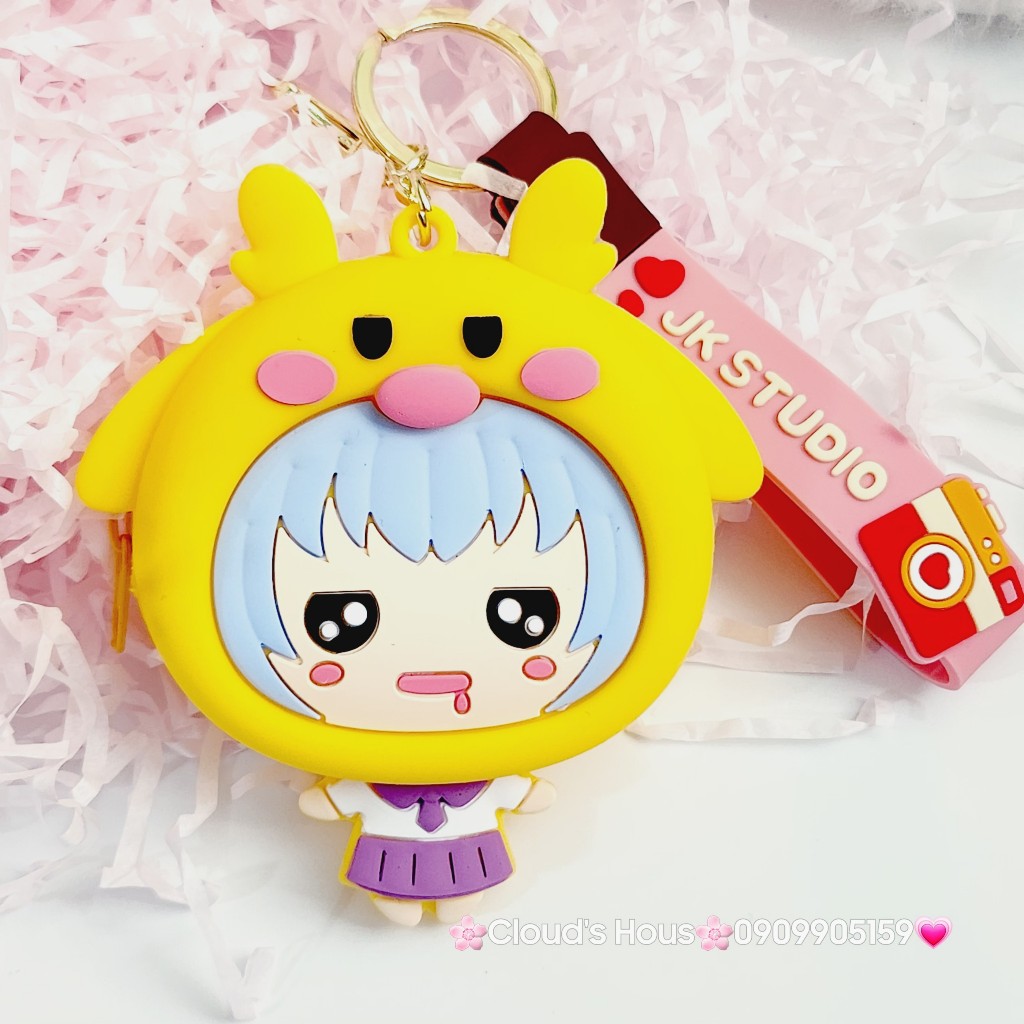 Bóp Móc khóa Động vật cosplay silicone