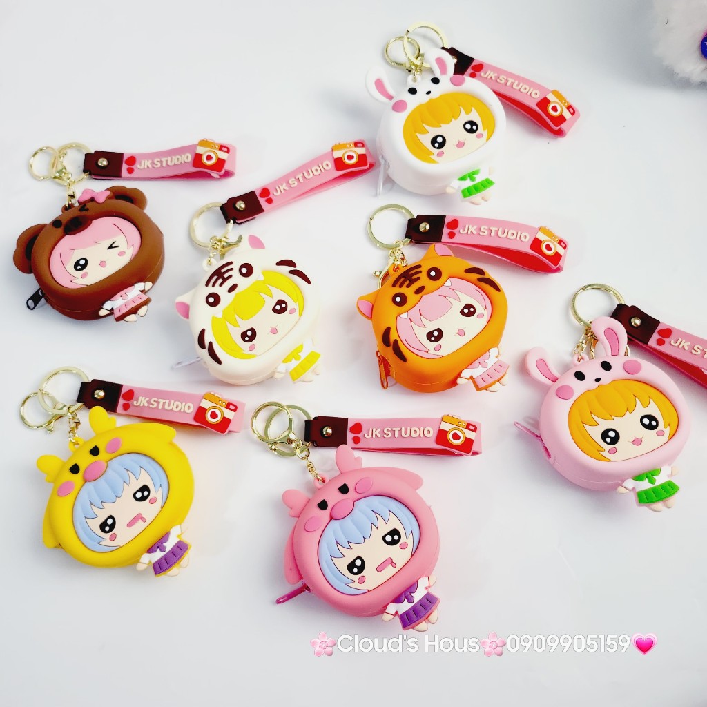 Bóp Móc khóa Động vật cosplay silicone