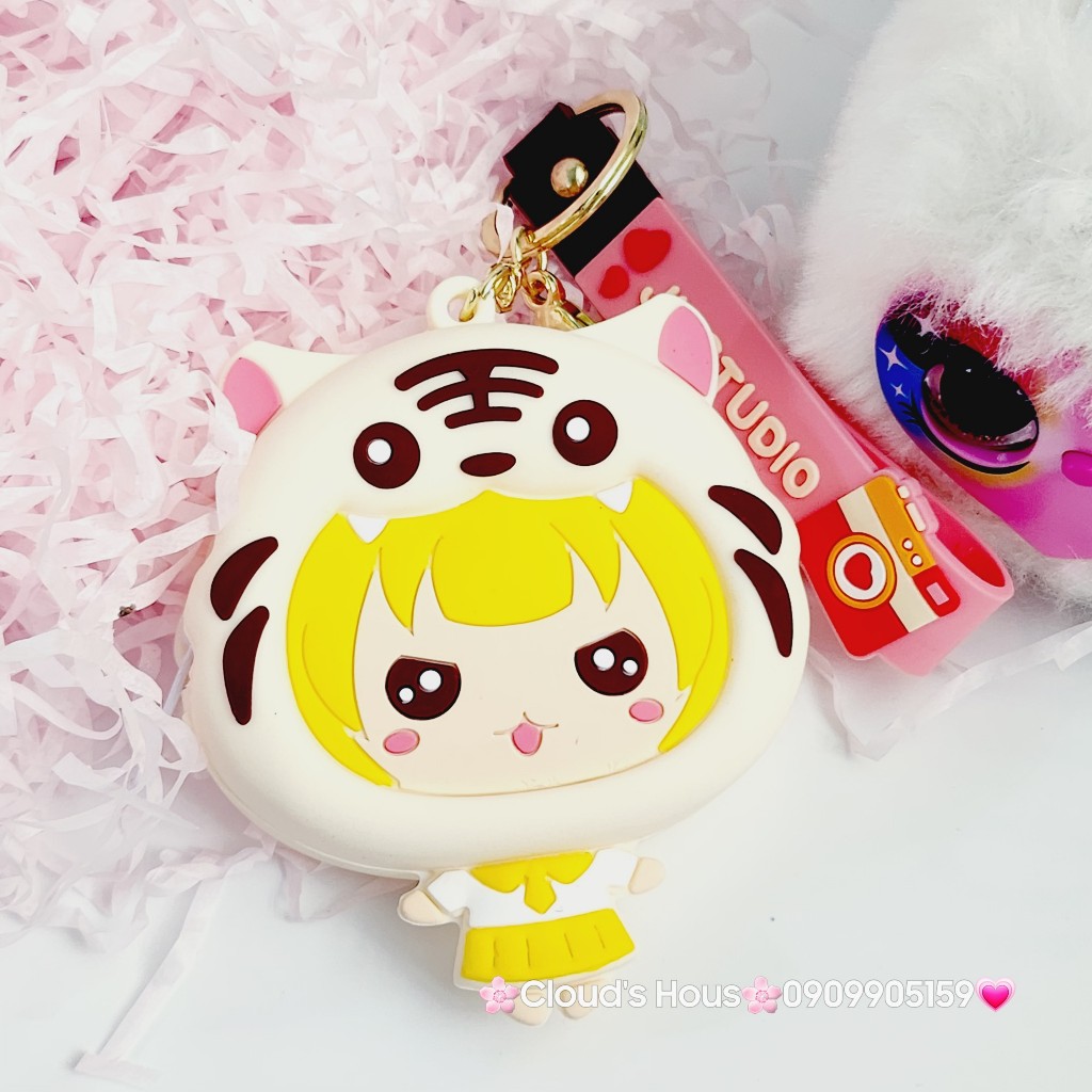 Bóp Móc khóa Động vật cosplay silicone