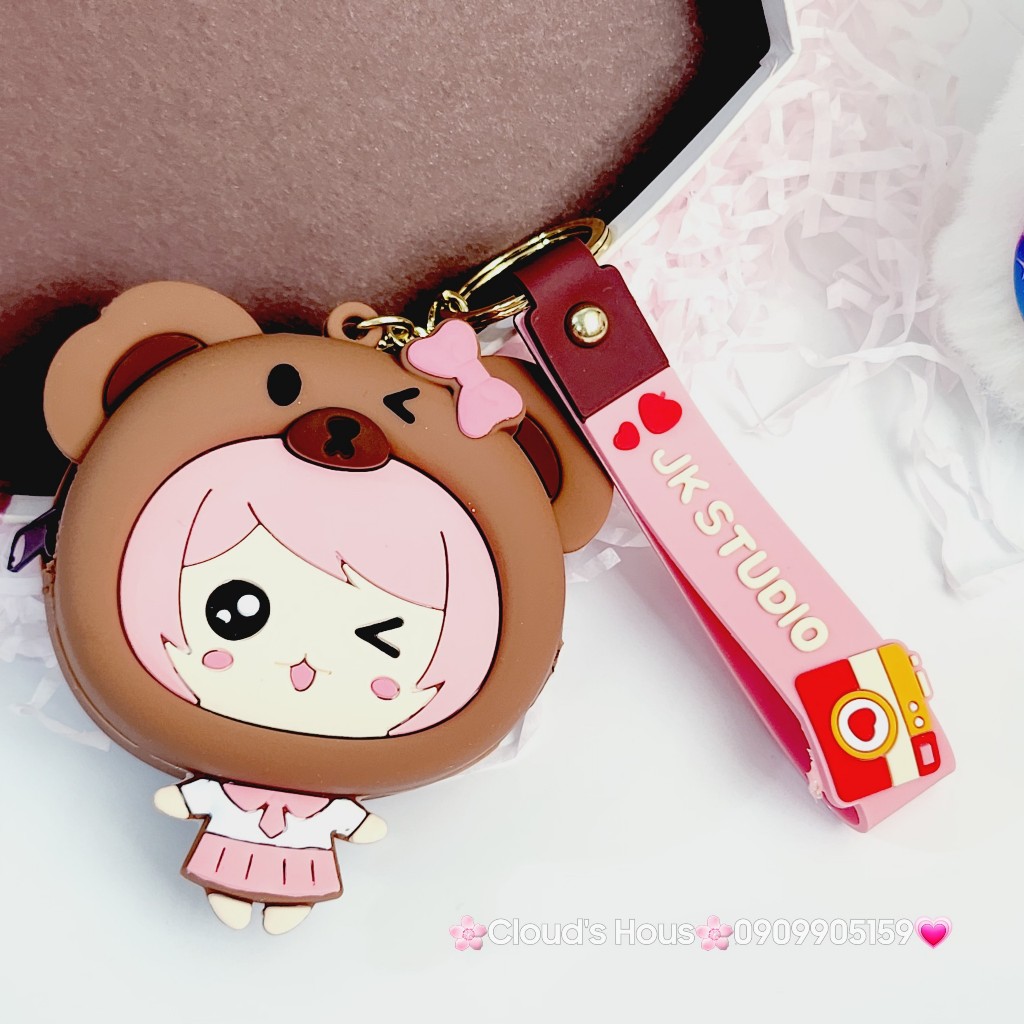 Bóp Móc khóa Động vật cosplay silicone