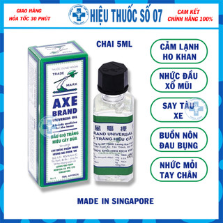 Dầu gió trắng hiệu cây búa axe brand universal oil 5ml