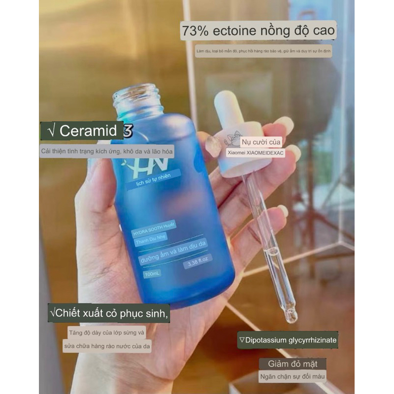 Tinh chất làm dịu phục hồi da Ectoin Hydra sooth mild serum Histoire Naturelle 100ml