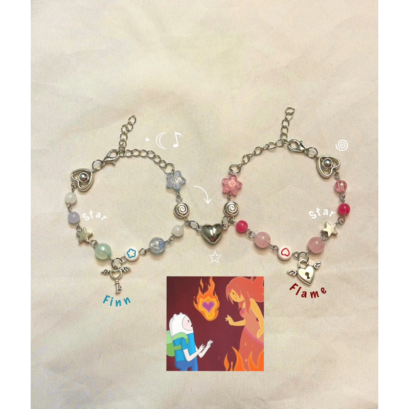 Finn and flame couple bracelet - vòng tay đôi lửa nước