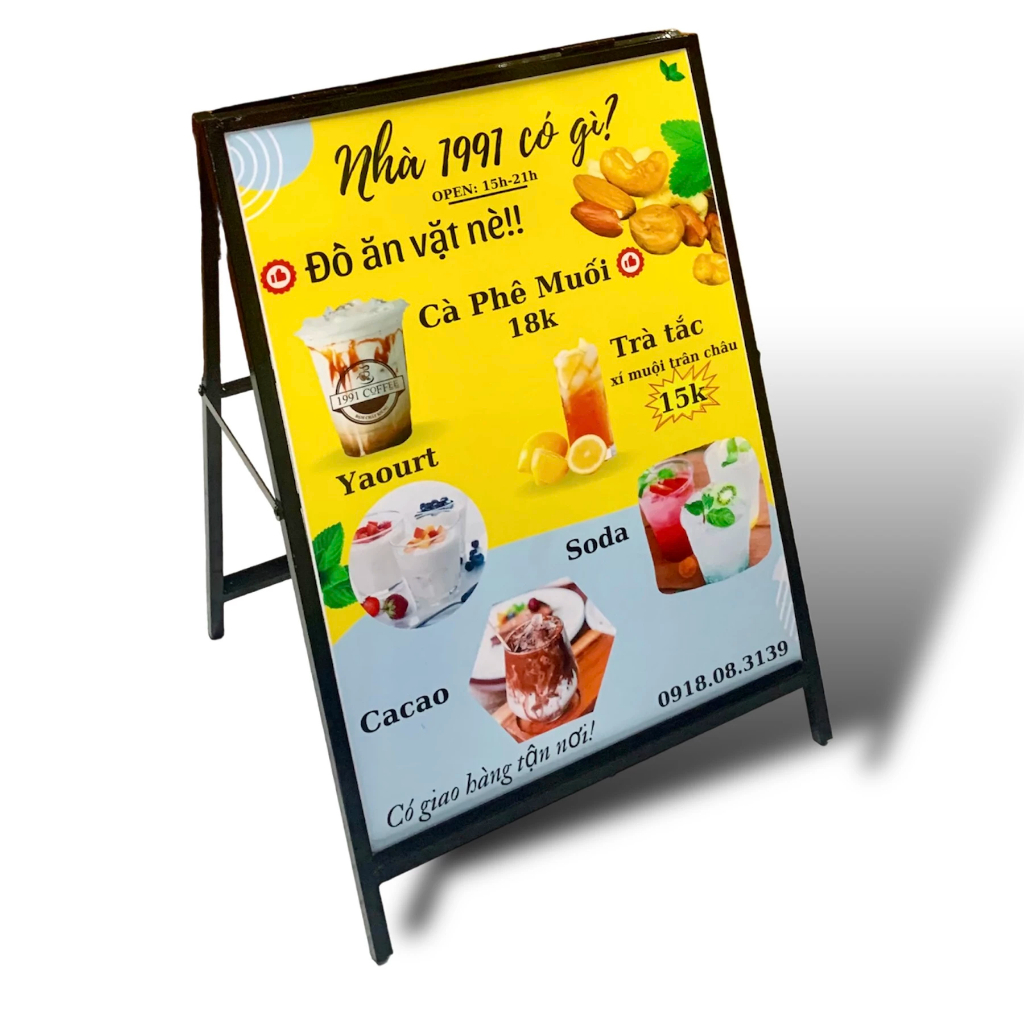 Khung chữ A 2 mặt KT 60 x 80cm