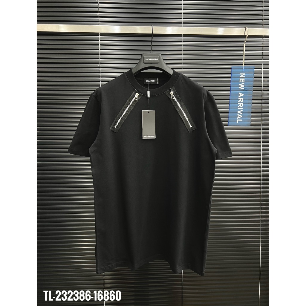🔥Hot🔥Áo thun DSQUARED2 phối 2 khóa in chữ lưng thiết kế hot trend Nam nữ New 2023
