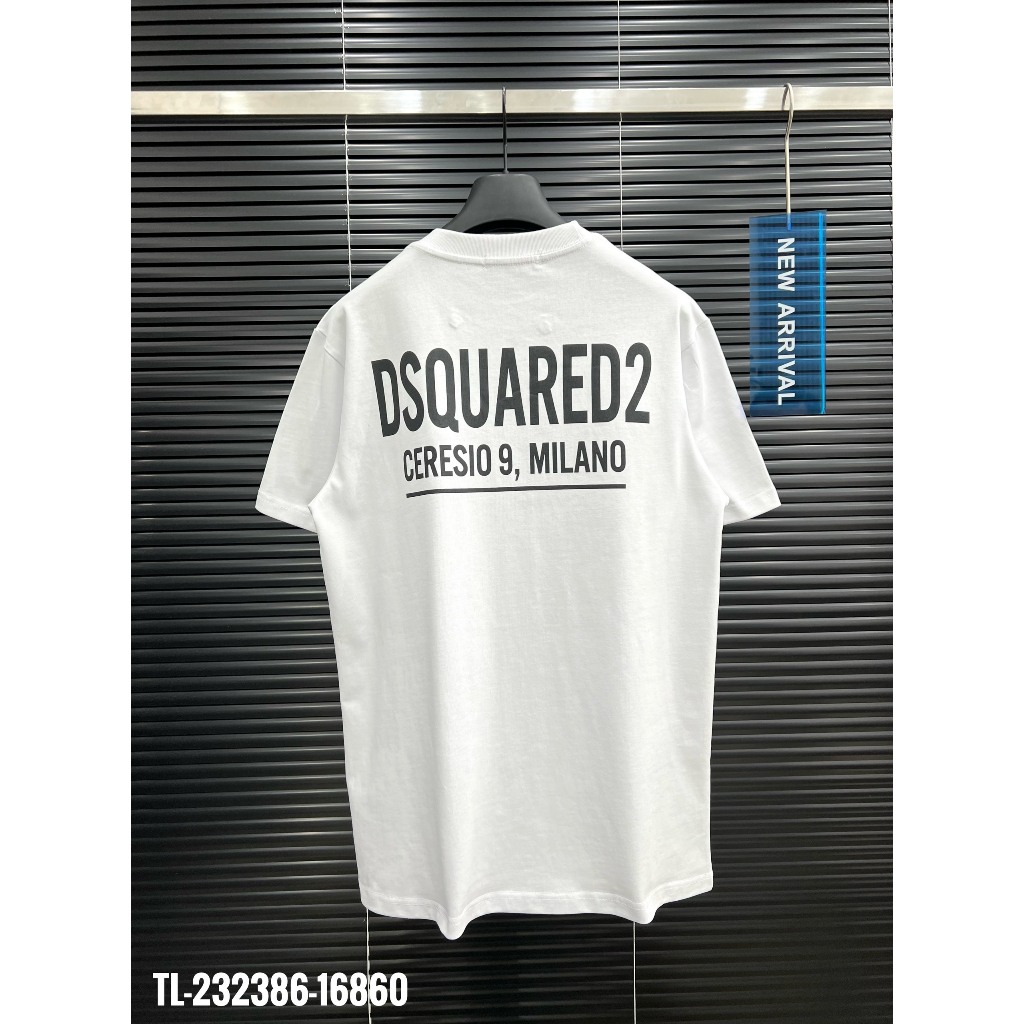 🔥Hot🔥Áo thun DSQUARED2 phối 2 khóa in chữ lưng thiết kế hot trend Nam nữ New 2023
