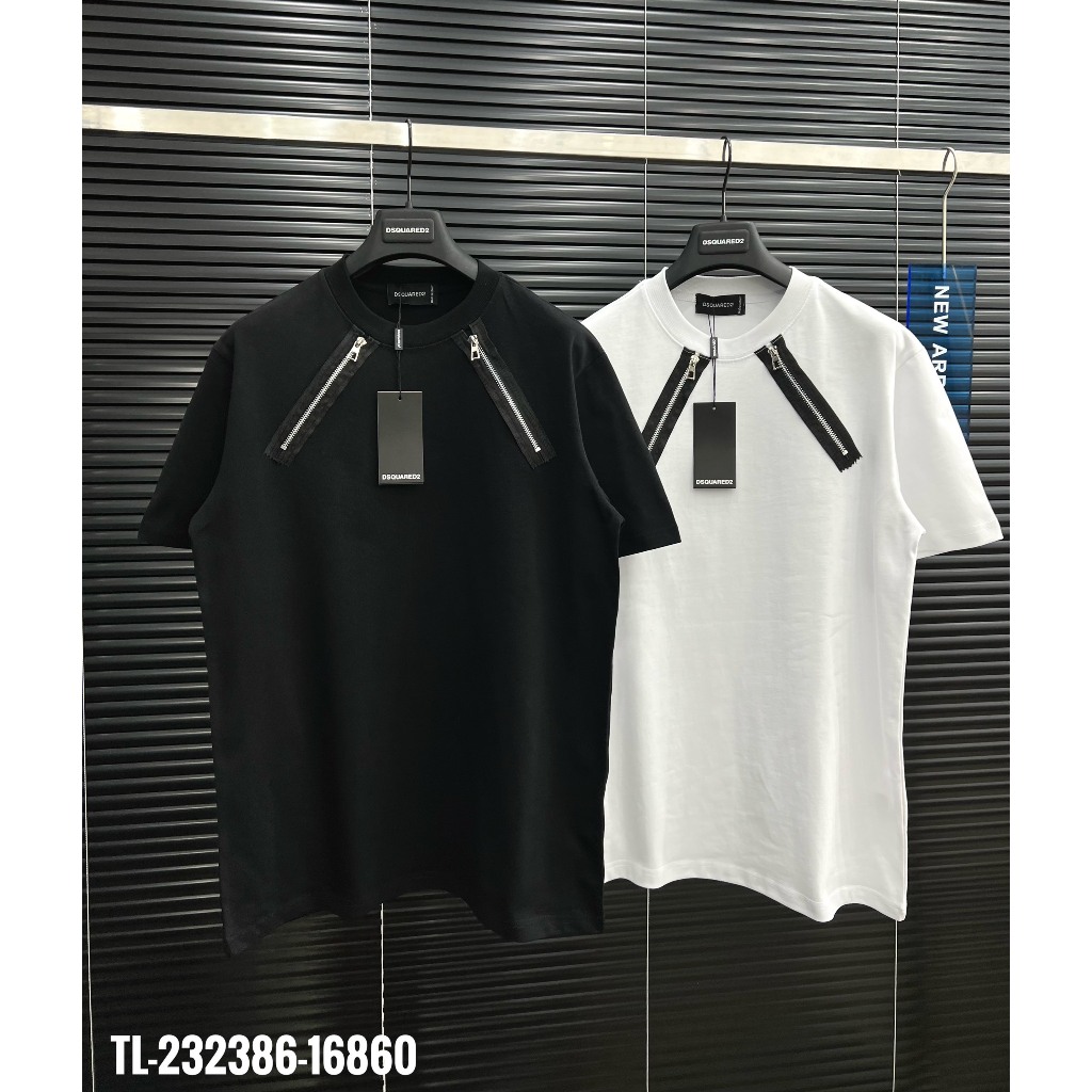 🔥Hot🔥Áo thun DSQUARED2 phối 2 khóa in chữ lưng thiết kế hot trend Nam nữ New 2023