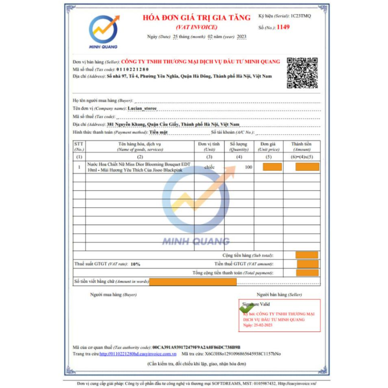 Nước Hoa Nữ Mi.ss Di.or Blooming Bouquet Edt Mùi Hương Dịu dàng, Tươi trẻ Yêu Thích Của Jisoo - Zuyy PERFUME