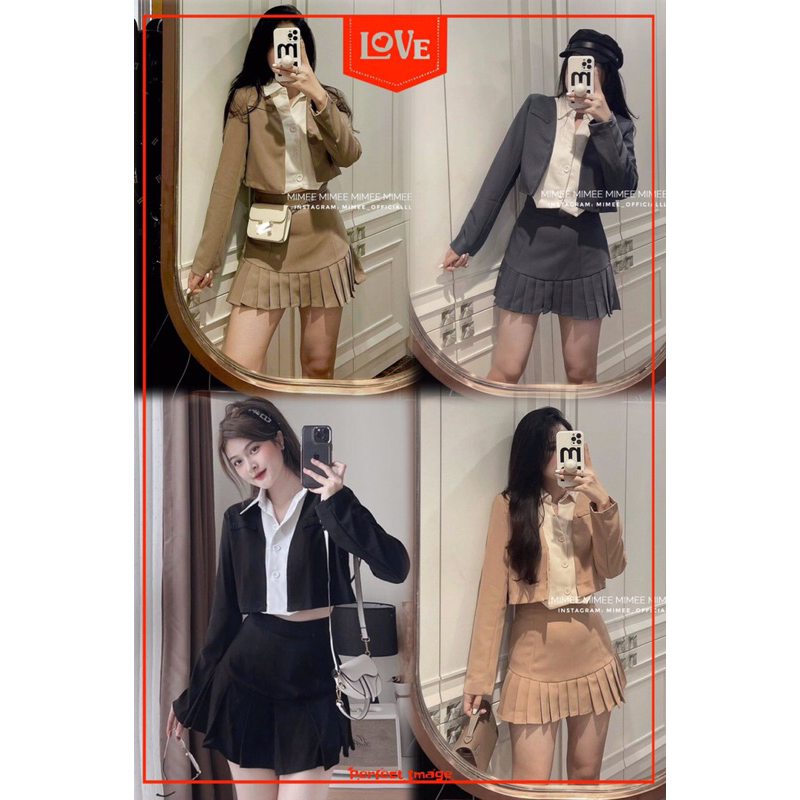 Sét vest váy nữ siêu hot