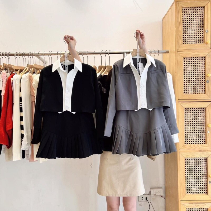 Sét vest váy nữ siêu hot