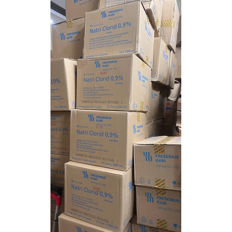Dung dịch muối Natri Clorid 0,9% Kabi chai 1000ml