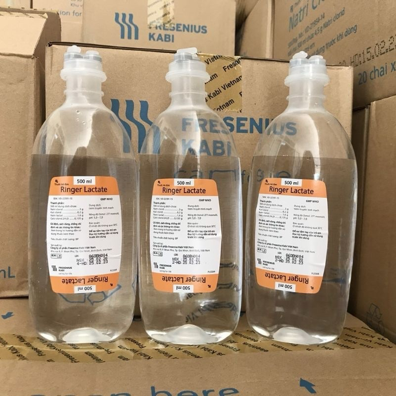 Dung dịch muối Natri Clorid 0,9% Kabi chai 500ml