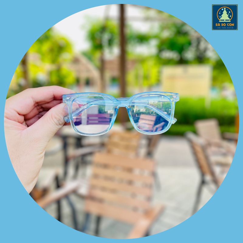 Kính trẻ em chống ánh sáng xanh không độ Shein size 3-5 tuổi gọng dẻo, chống UV đeo cực đẹp, fullbox.
