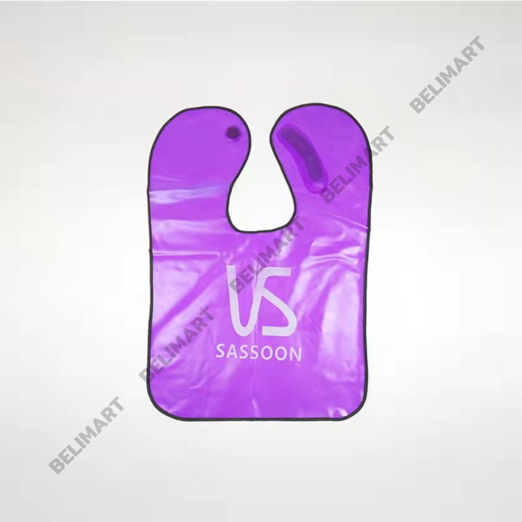 Áo choàng nhuộm tóc dùng nhiều lần, bạt nhuộm tóc tại nhà chống thấm nước màu tím BELIMART BL059