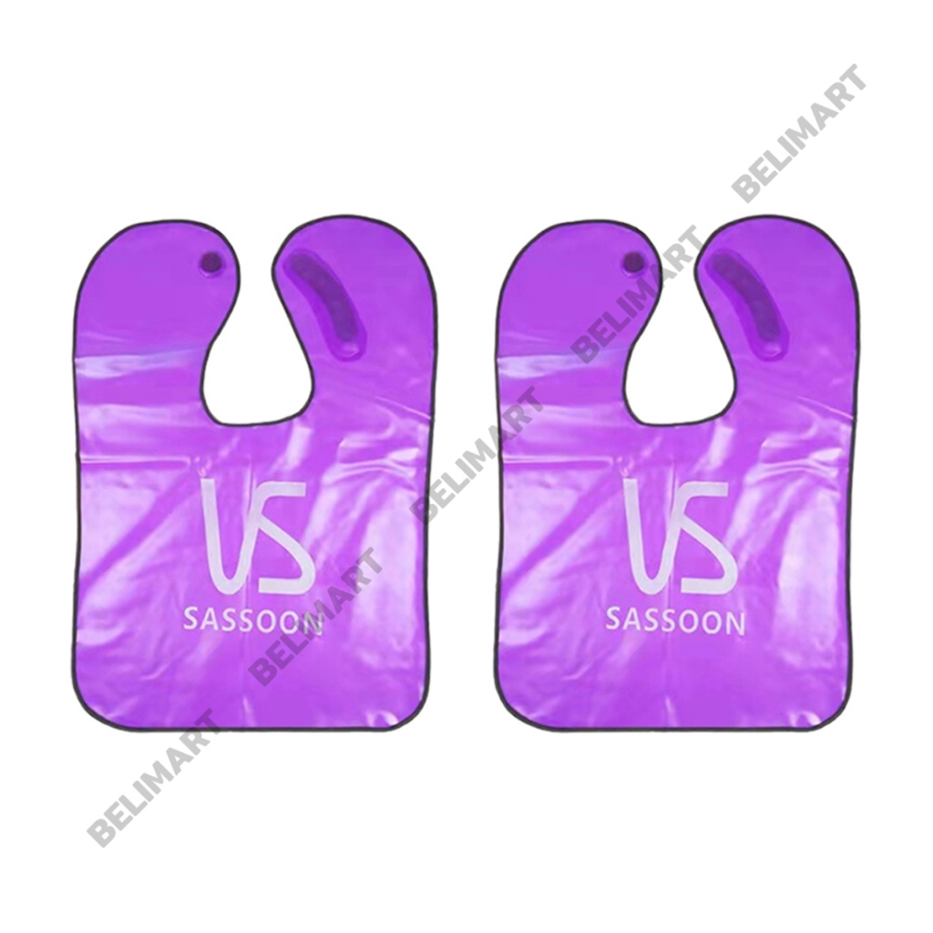 Áo choàng nhuộm tóc dùng nhiều lần, bạt nhuộm tóc tại nhà chống thấm nước màu tím BELIMART BL059