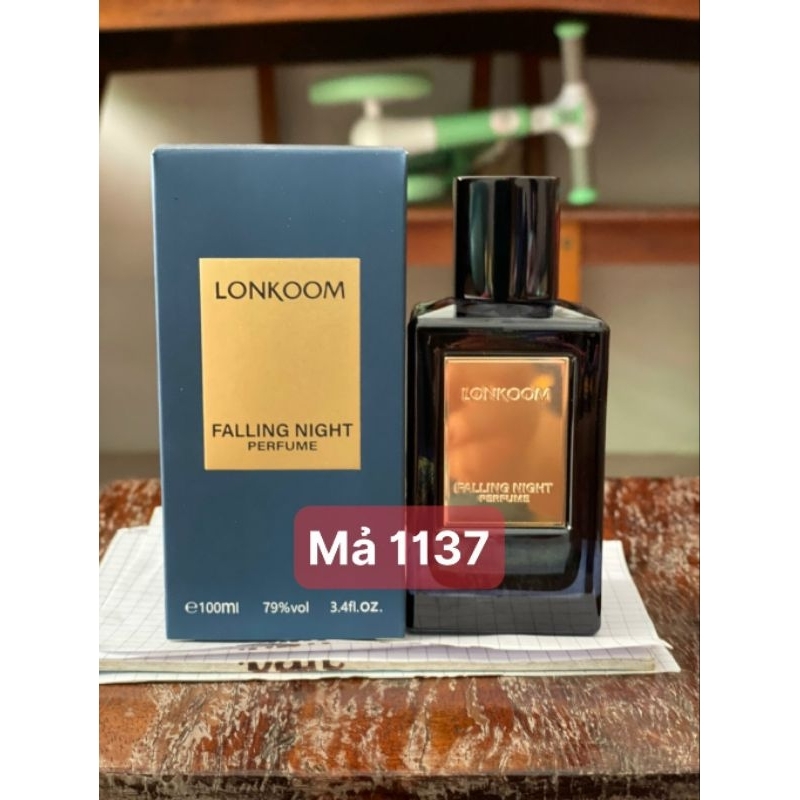 NƯỚC HOA LONKOOM FALLING NIGHT XANH 100ML CHÍNH HÃNG