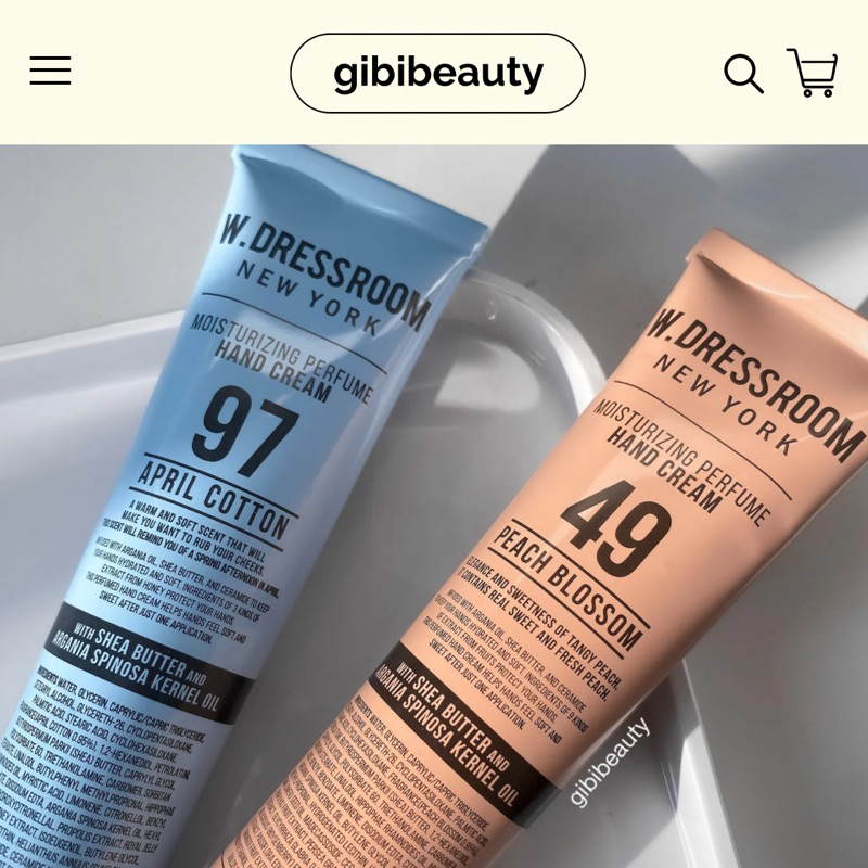 Kem dưỡng tay W.DRESSROOM Moisturizing Perfume 50ml