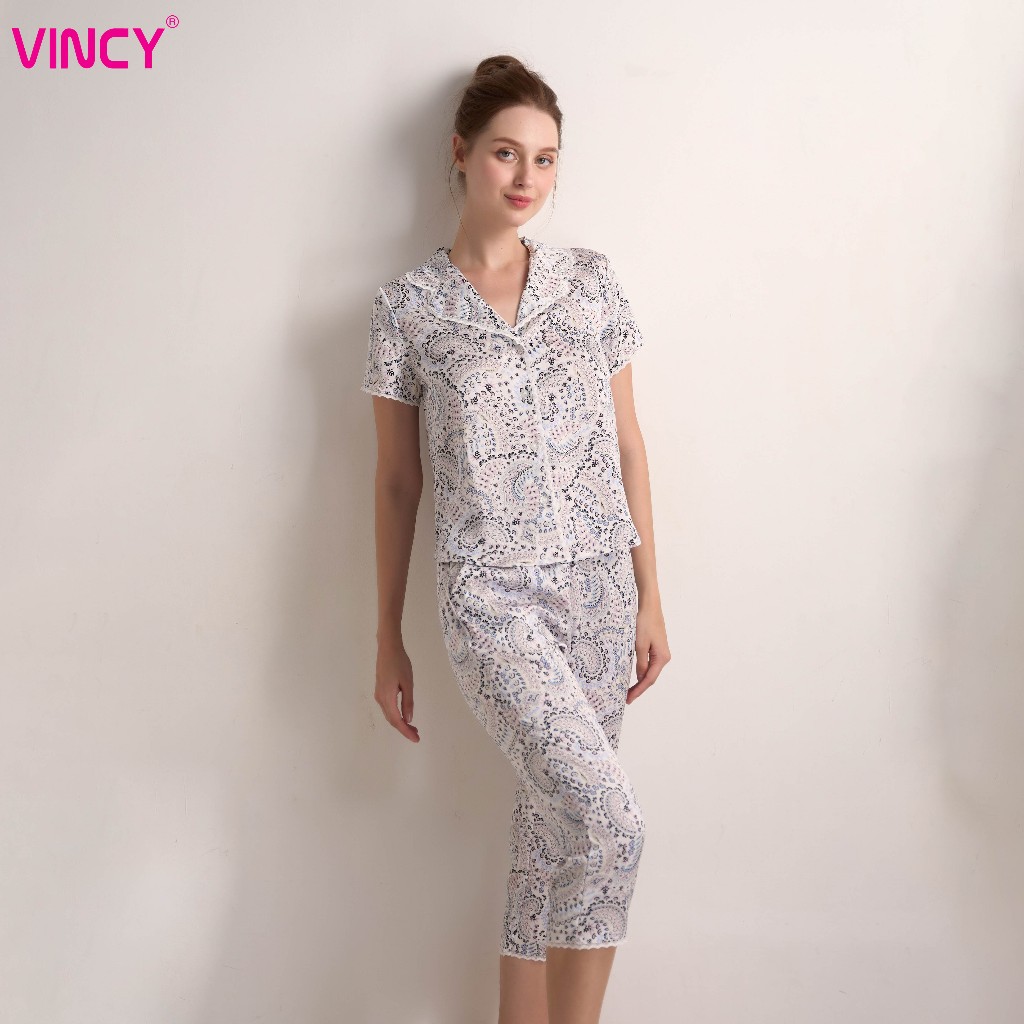 Bộ Đồ Satin Lửng Nữ Vincy BLS041W31