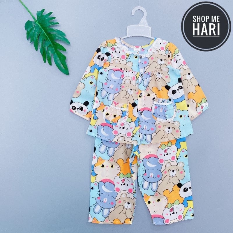 Bộ tole/ lanh tay dài quần dài cài nút giữa