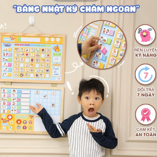 Nhật ký chăm ngoan bảng khen thưởng cho bé