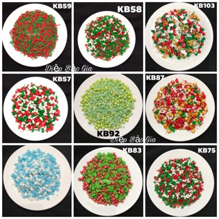 Kẹo cốm màu trang trí Socola, Valentine Hallowen nhiều mẫu 10g