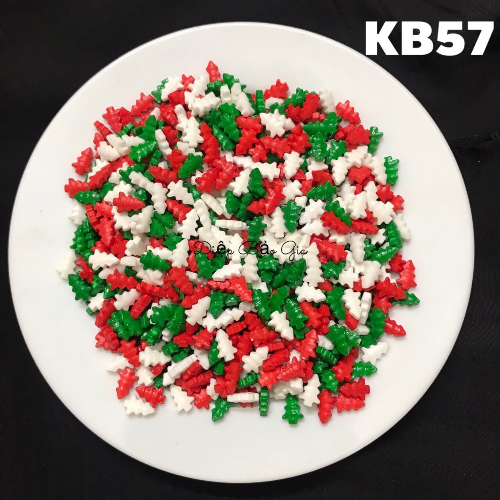 Cốm màu trang trí Giáng sinh, hallowen 10g