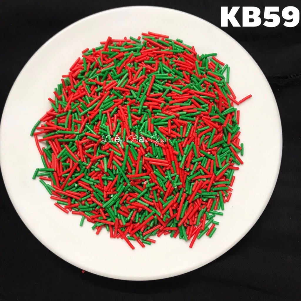 Cốm màu trang trí Giáng sinh, hallowen 10g