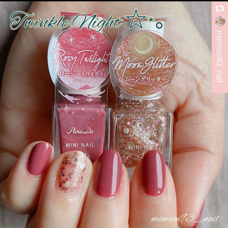 Sơn móng tay ParaDo 4ml RD09 PK10 PK11 BR08 GN03 YE01 RD11 BK01 BE01 PK12 OR02 BR05 BL10 PL07