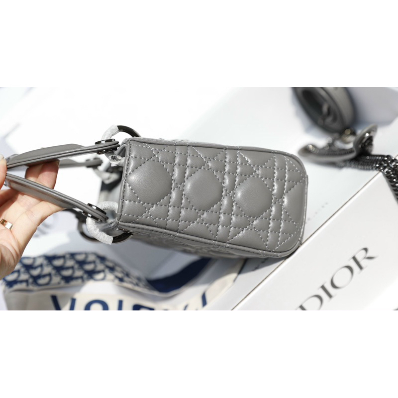 Túi Xách Dii Orr Lady Charm Đen Ghi Size 17  -  By Anh Dinh Phuong