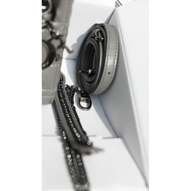 Túi Xách Dii Orr Lady Charm Đen Ghi Size 17  -  By Anh Dinh Phuong