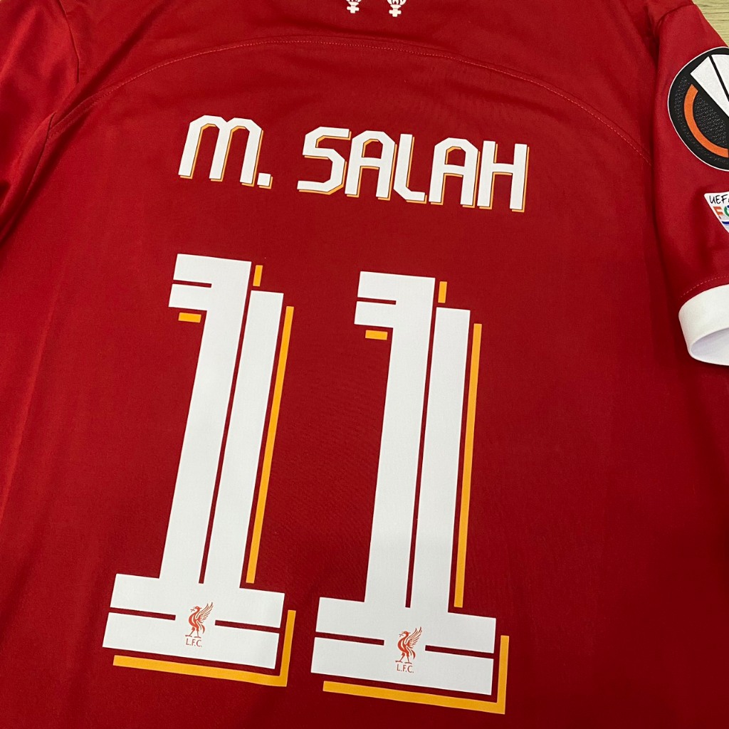 Bộ quần áo bóng đá Liverpool cup C2 in tên M. SALAH số 11