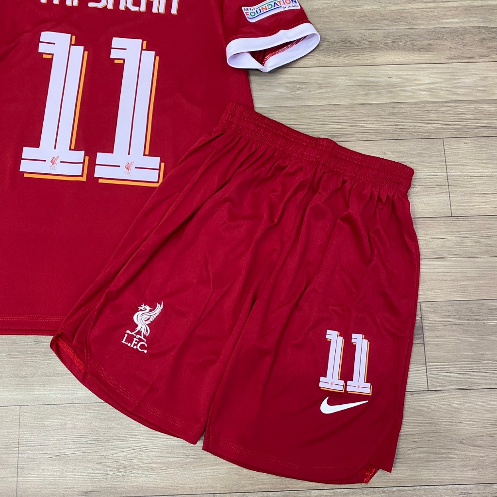 Bộ quần áo bóng đá Liverpool cup C2 in tên M. SALAH số 11