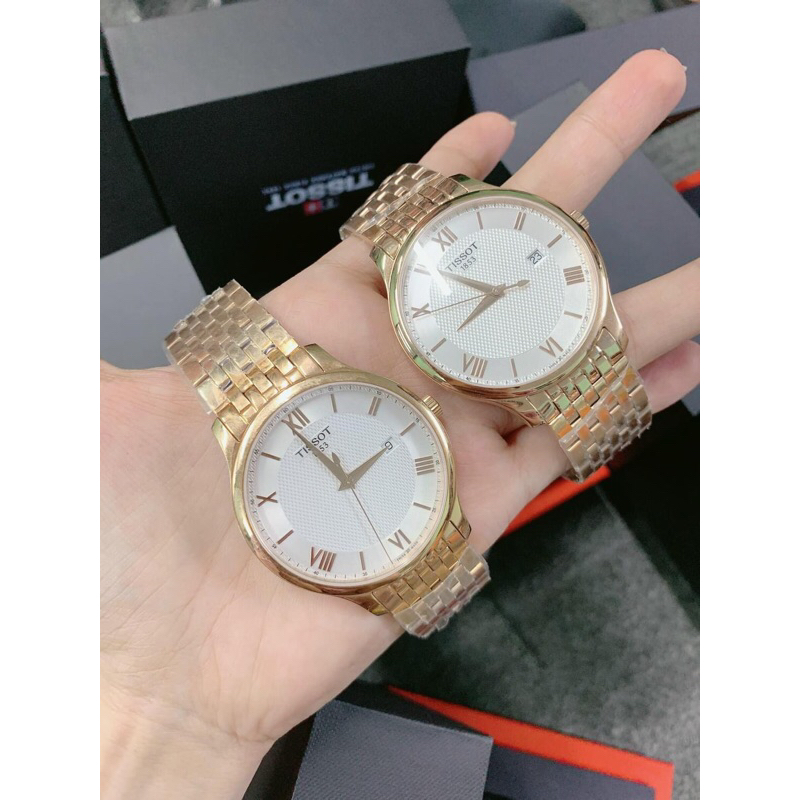 Đồng hồ nam dây thép Tissot Tradition Rose T063.610.33.038.00