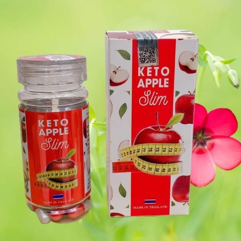 Giảm Cân Keto Apple Slim Hộp 30 viên Hàng chuẩn Thái Không Tác Dụng Phụ