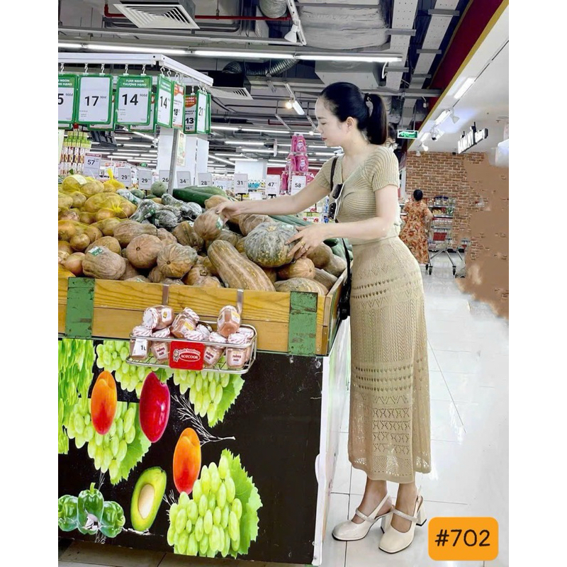 Chân váy len phối ren hàng Quảng Châu cao cấp cho nữ