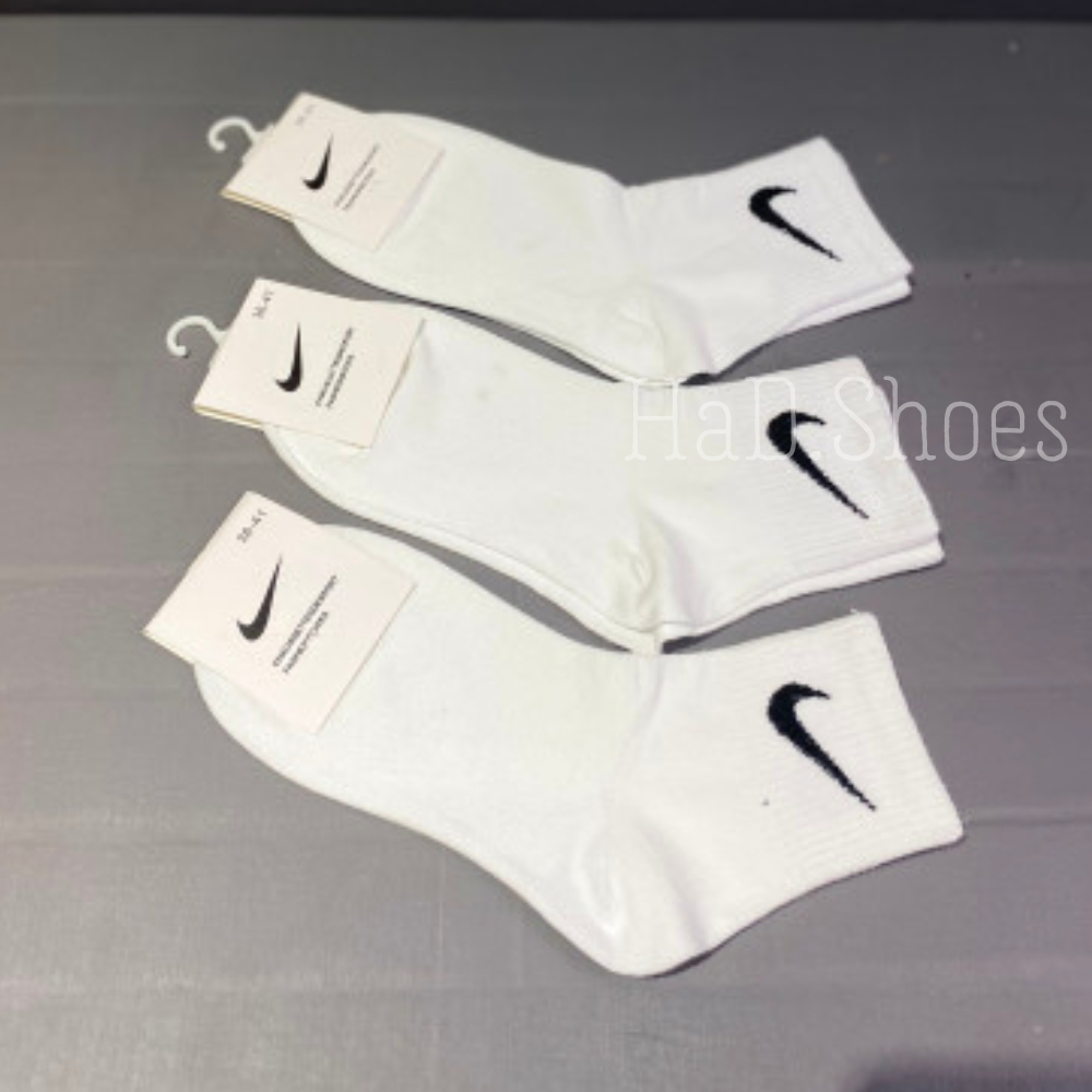 Tất / Vớ trắng cổ cao nam nữ thể thao Unisex thoáng khí chông hôi chân