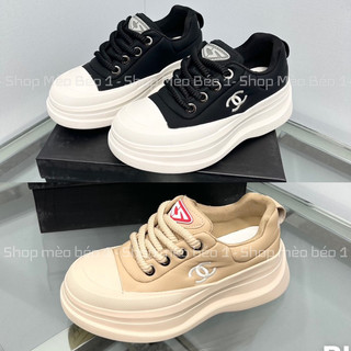 Giày thể thao sneaker cn logo thêu đế cao fullbox