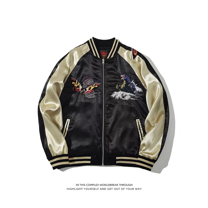 Oder - Áo khoác sukajan thêu hoạ tiết