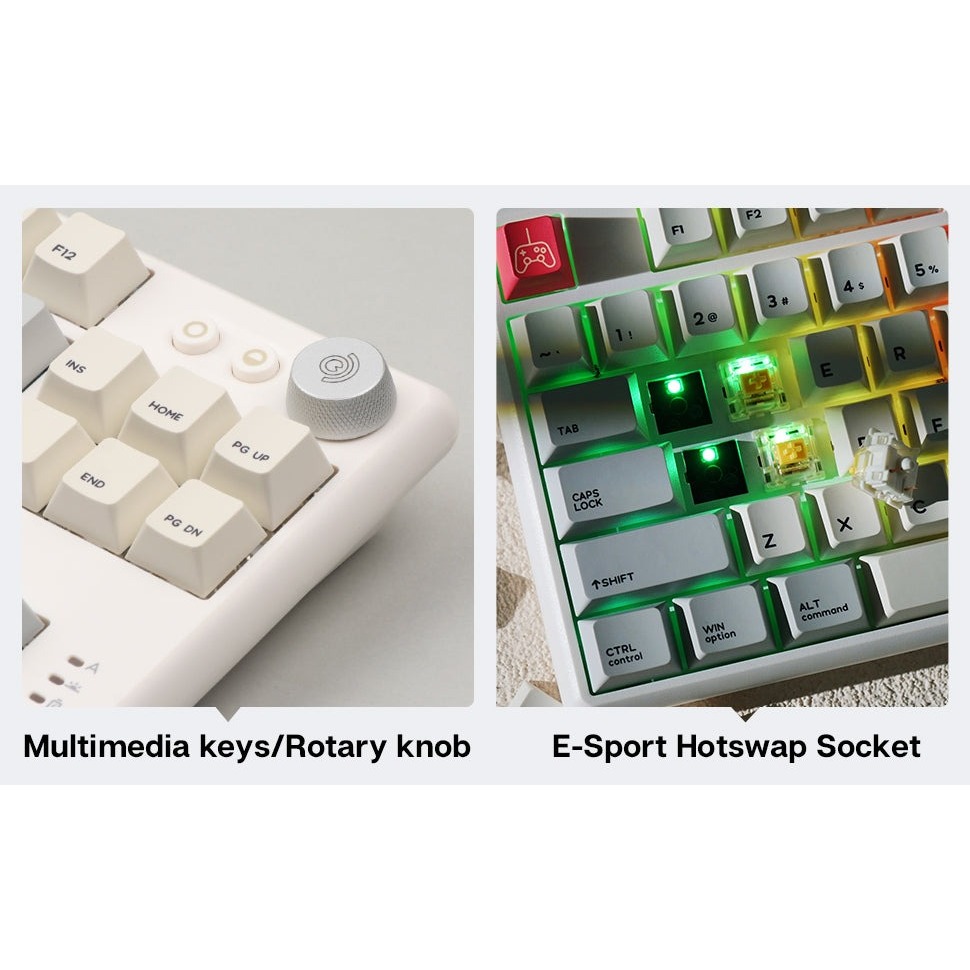 Bàn phím cơ Cidoo ABM084 Triple mode