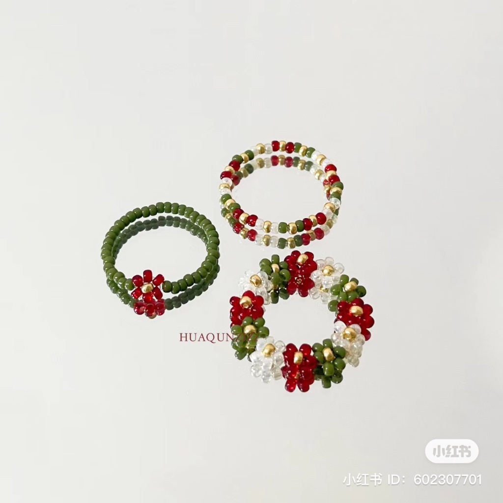 BST vòng cổ, vòng tay, nhẫn, bông tai Giáng Sinh handmade CHILLMEOW