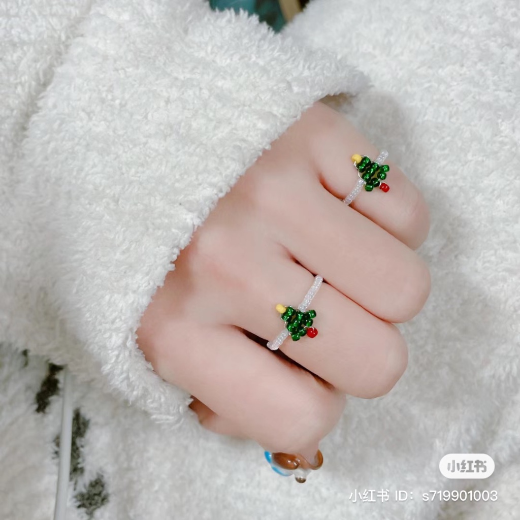 BST vòng cổ, vòng tay, nhẫn, bông tai Giáng Sinh handmade CHILLMEOW