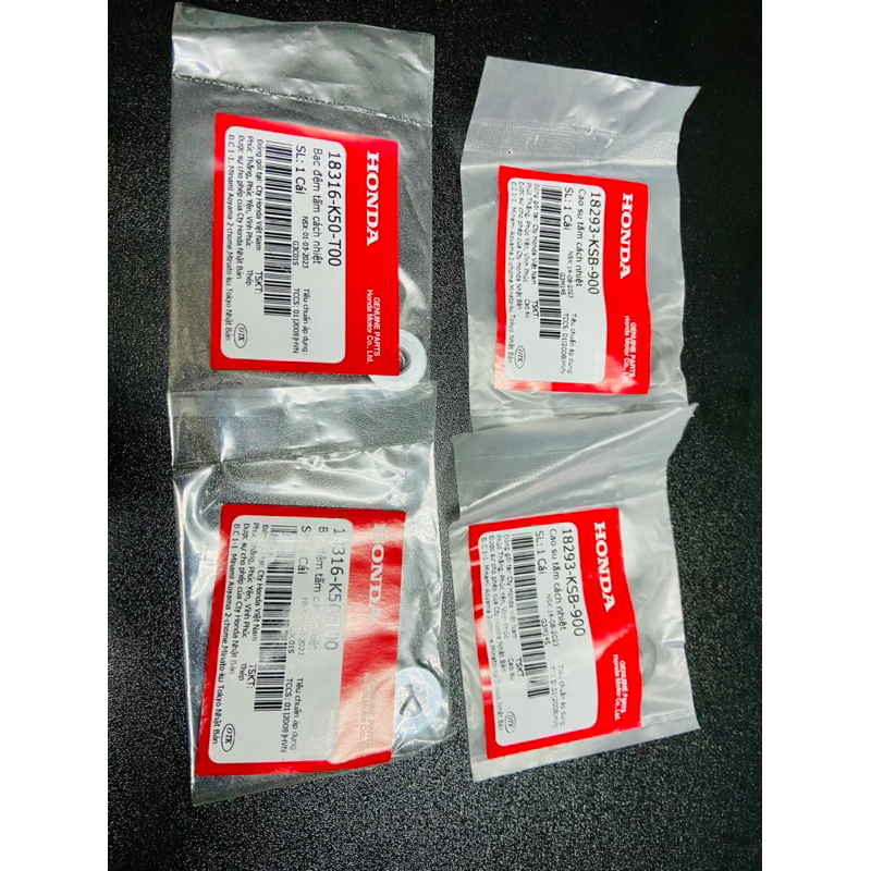 Cao su + Ắc gắn ốp pô HONDA Vario 125/ Click 125/ AB 125 / LEAD125 / SH MODE / PCX / Vison / SHVN