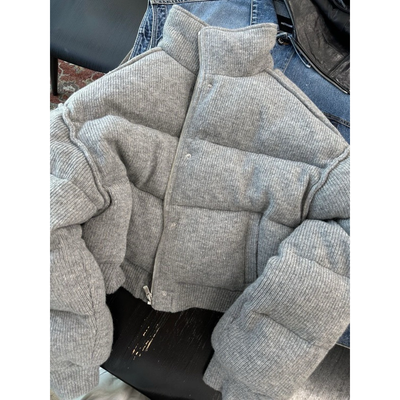 Áo Khoac Cotton Pha Len Phong Cách Han Quốc