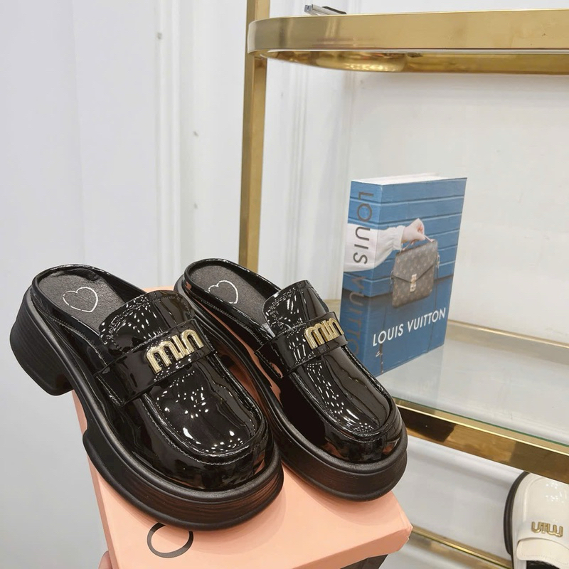 Giầy sục chữ miu miu full box